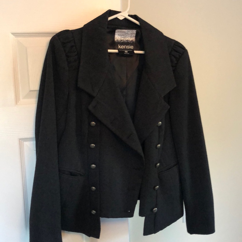 Kensie Dark Gray Blazer Jacket